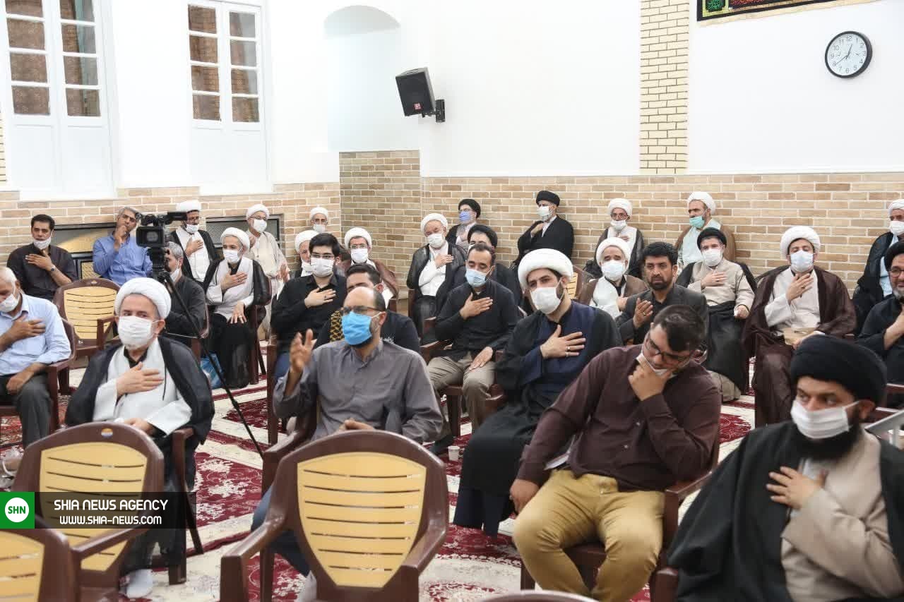 تصاویری از مجلس عزای جوادالائمه (ع) در دفتر آیت الله شبیری زنجانی