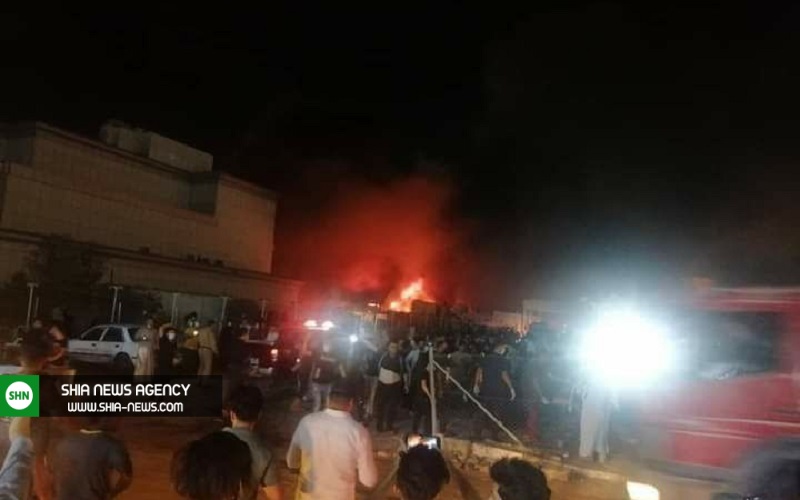 آتش‌سوزی مرگبار در بیمارستان امام حسین ناصریه عراق+ فیلم و تصاویر