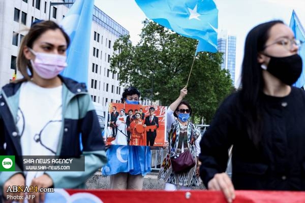 تصاویر/ همبستگی با مسلمانان اویغور در بروکسل تصاویر/ همبستگی با مسلمانان اویغور در بروکسل