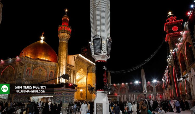 حرم امام علی در عزای باقرالعلوم + تصاویر