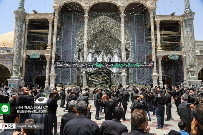 عزاداری شهادت امام باقر(ع) در قم