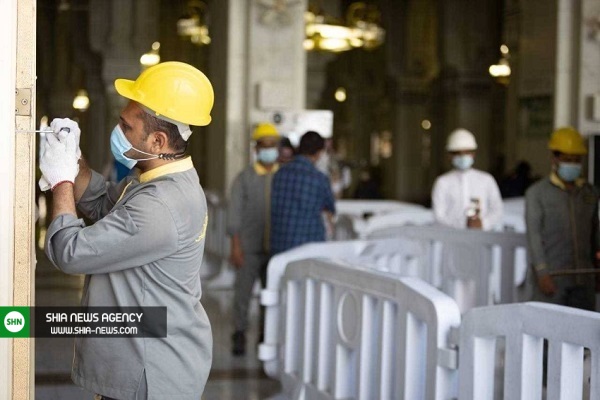 پایان عملیات آمادهسازی ورودیهای مسجدالحرام برای حج پایان عملیات آمادهسازی ورودیهای مسجدالحرام برای حج