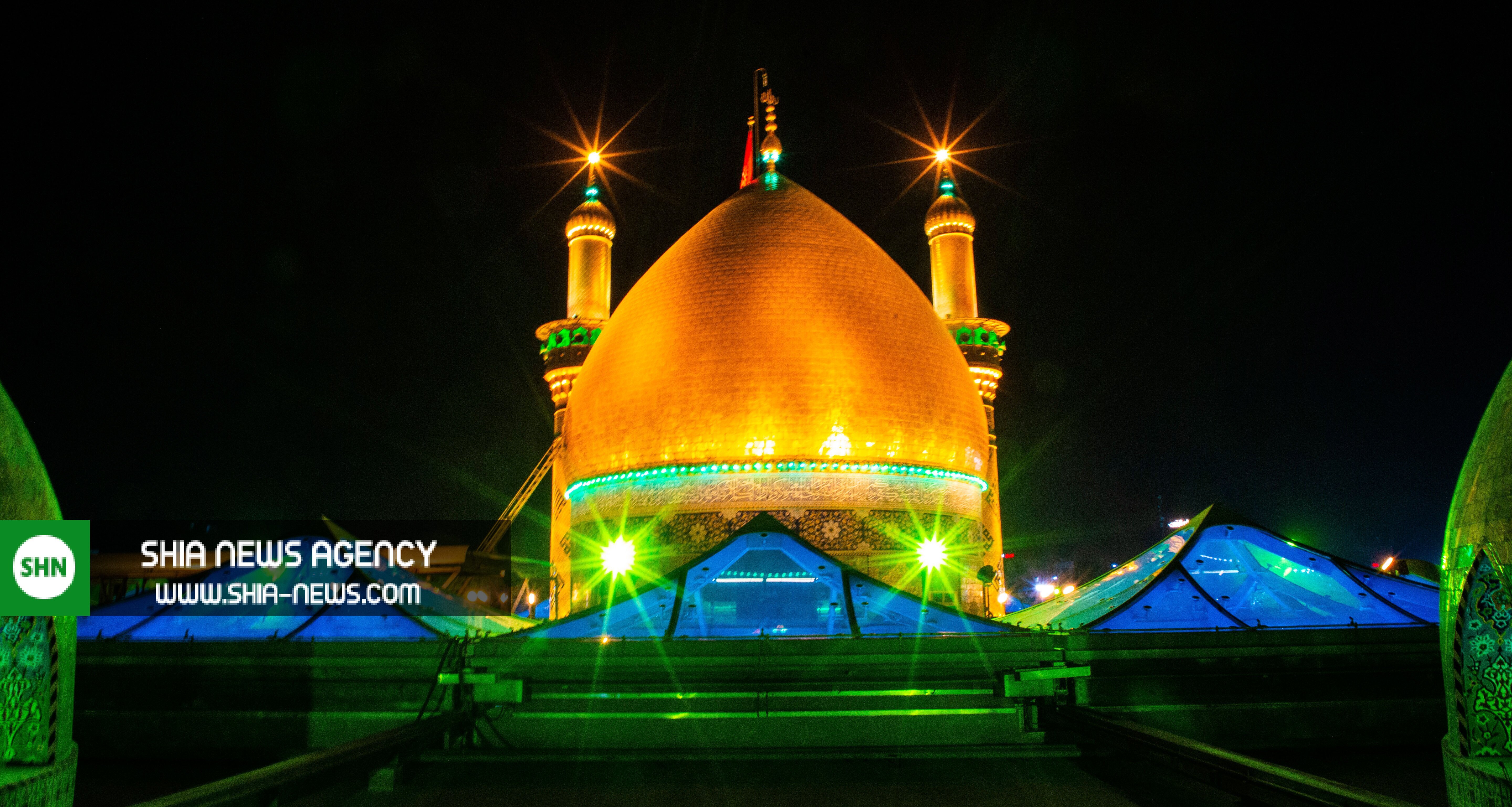 تصویری زیبا از گنبد حرم ابا الفضل العباس علیه السلام
