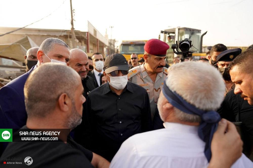 نخست وزیر عراق رودرروی قاتل شهردار کربلا+ تصاویر