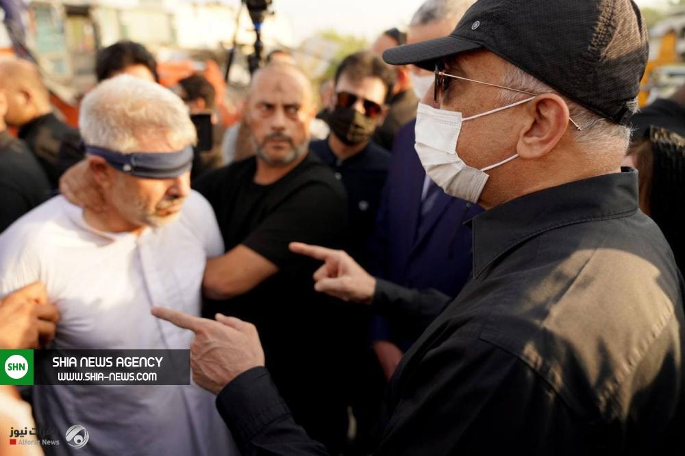 نخست وزیر عراق رودرروی قاتل شهردار کربلا+ تصاویر نخست وزیر عراق رودرروی قاتل شهردار کربلا+ تصاویر