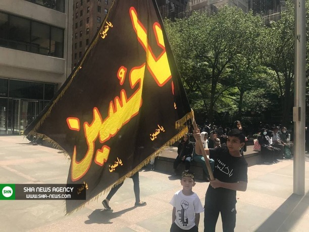 تصاویر/ عزاداری و اهتزاز پرچم حسینی در نیویورک تصاویر/ عزاداری و اهتزاز پرچم حسینی در نیویورک