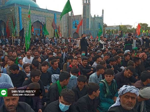 تصاویر/ عزاداری عاشورای حسینی در مزار شریف افغانستان