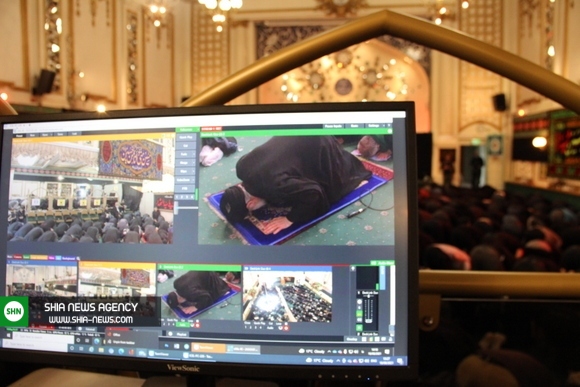 تصاویری از نماز ظهر عاشورا در مرکز اسلامی انگلیس