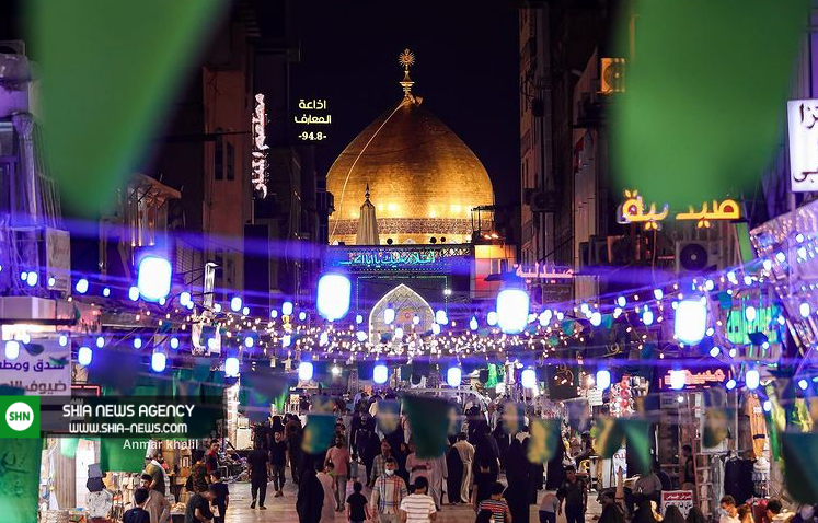 کاروان شادی جوانان عراقی در نجف اشرف +عکس و فیلم