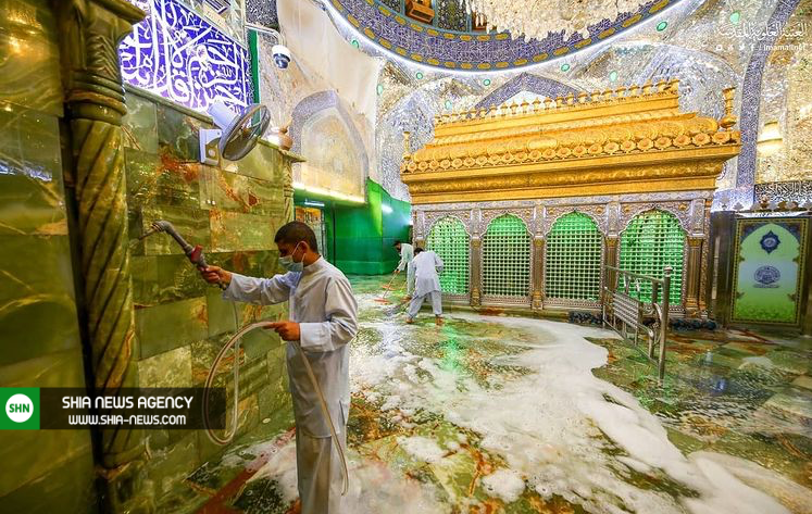 کاروان شادی جوانان عراقی در نجف اشرف +عکس و فیلم