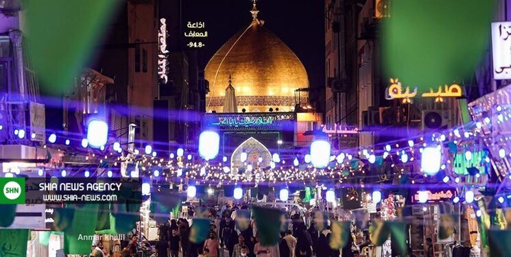 کاروان شادی جوانان عراقی در نجف اشرف +عکس و فیلم