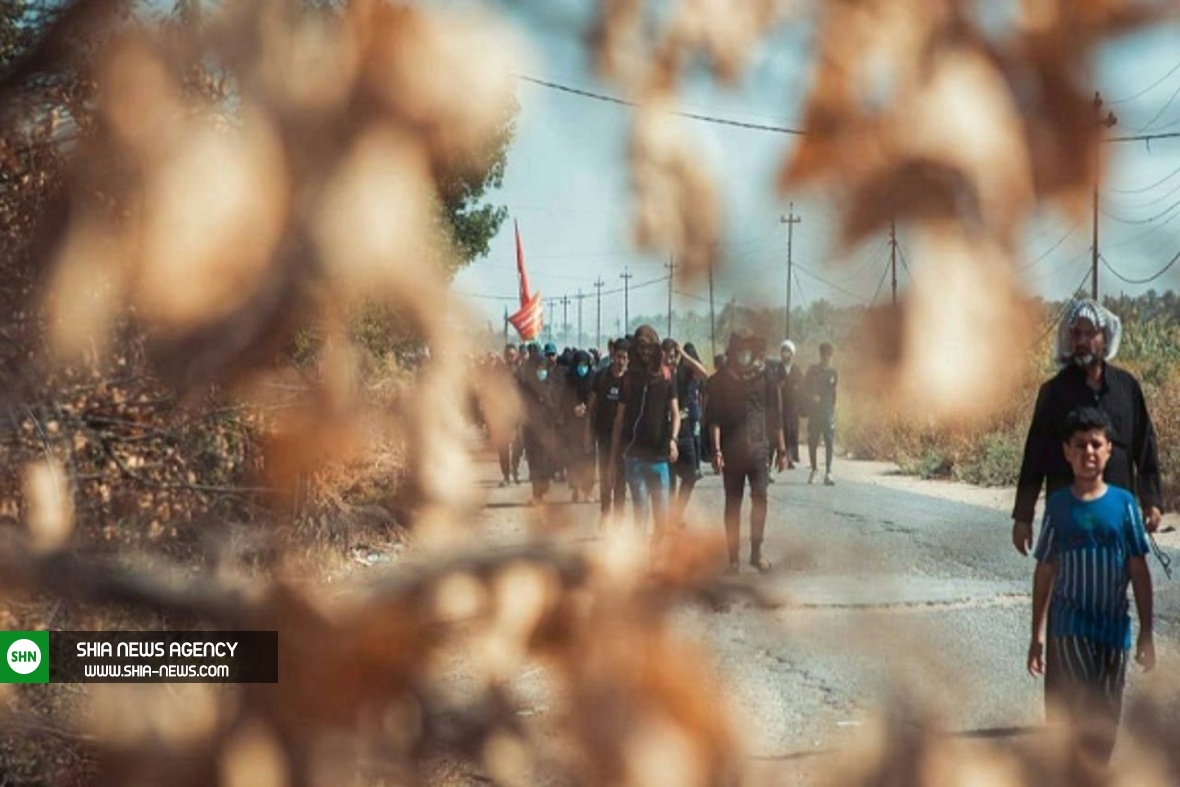 آغاز پیاده‌روی زائران عراقی اربعین از بصره + تصاویر