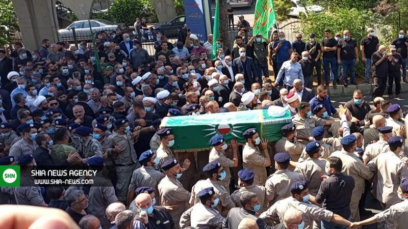 مراسم تشییع و تدفین آیت الله قبلان در لبنان برگزار شد+ تصاویر