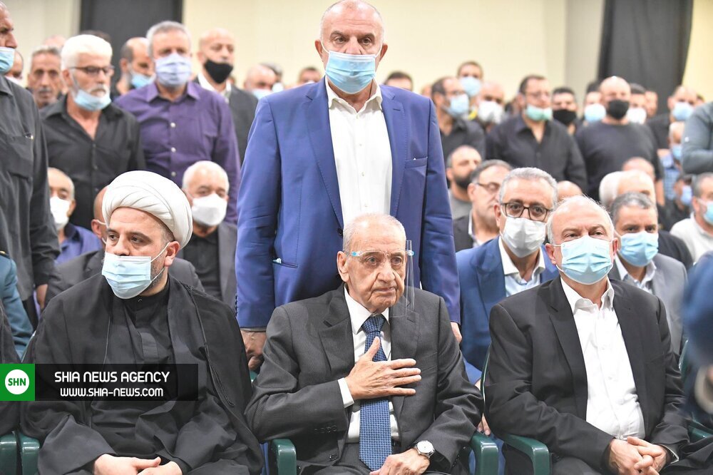 مراسم تشییع و تدفین آیت الله قبلان در لبنان برگزار شد+ تصاویر
