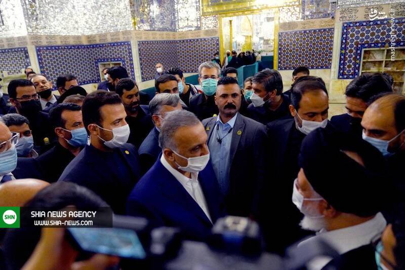 الکاظمی حرم مطهر امام رضا (ع) را زیارت کرد + تصاویر الکاظمی حرم مطهر امام رضا (ع) را زیارت کرد + تصاویر