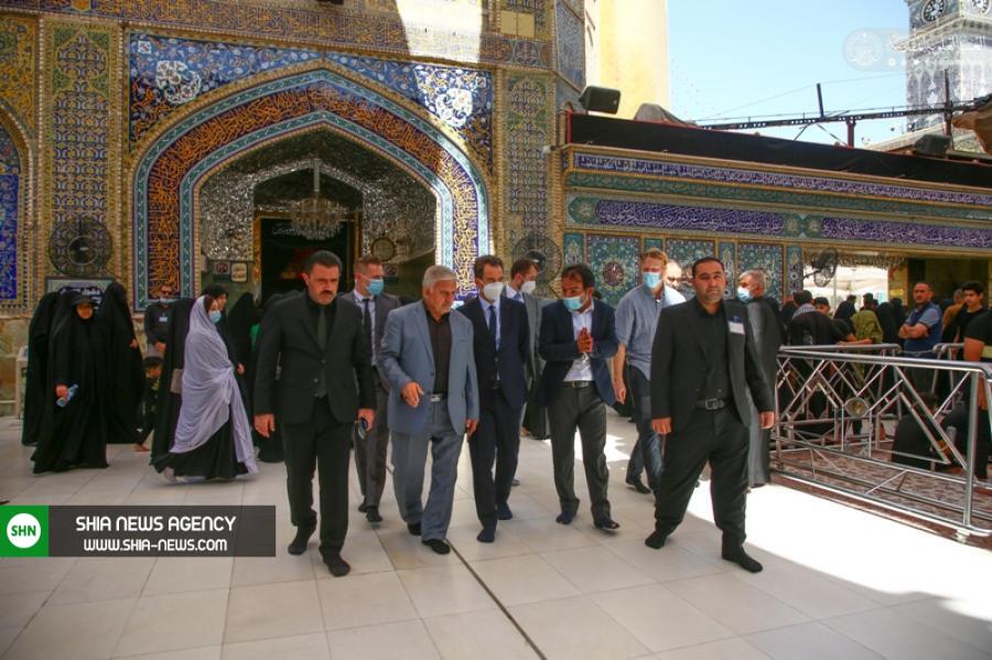 ابراز شگفتی سفیر فرانسه از آثار تاریخی در آستان مطهر علوی