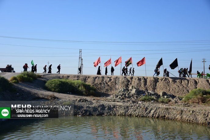 تصاویر/ پیاده روی اربعین حسینی در مسیر کوفه به کربلا تصاویر/ پیاده روی اربعین حسینی در مسیر کوفه به کربلا