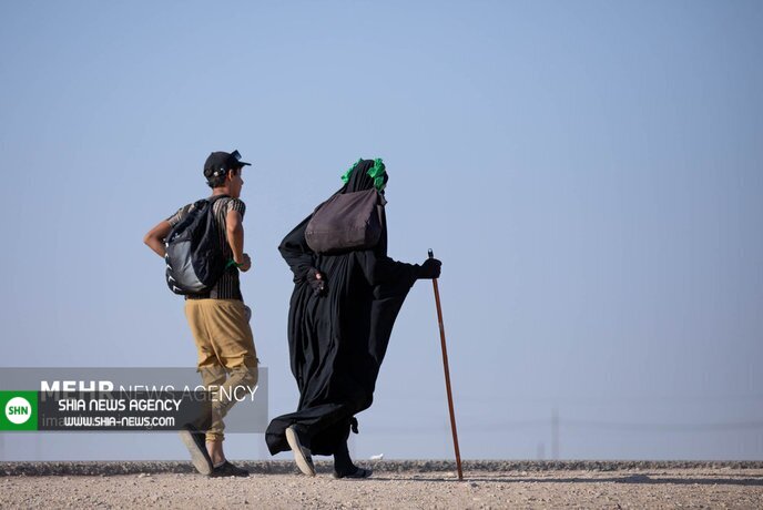 تصاویر/ پیاده روی اربعین حسینی در مسیر کوفه به کربلا