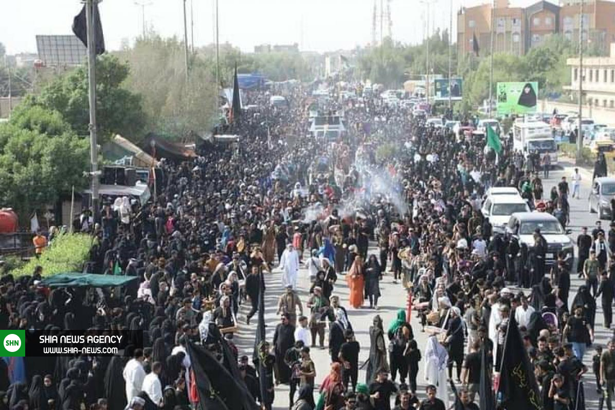 جدیدترین تصاویر از پیادهروی زائران اربعین حسینی (ع) در عراق