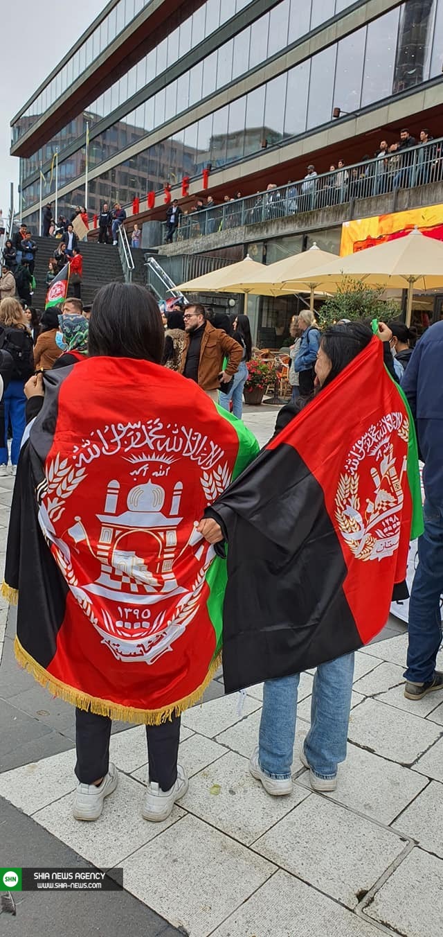تصاویر/ گردهمایی افغانستانی‌های مقیم سوید ضد طالبان