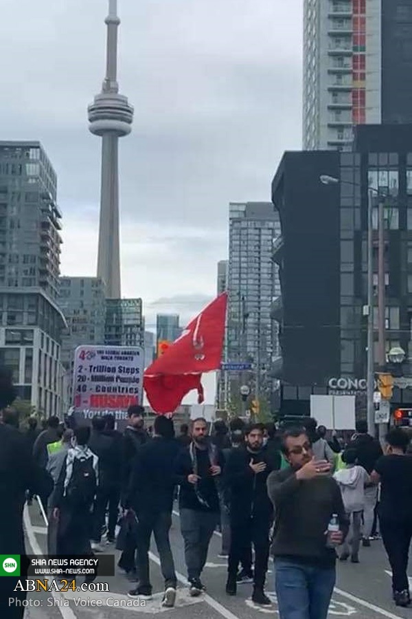 تصاویر/ دسته عزاداری پیاده روی اربعین در شهر تورنتو