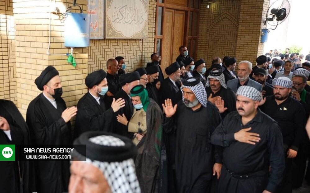 مراسم چهلم آیت الله حکیم در مسجد سهله برگزار شد + تصاویر