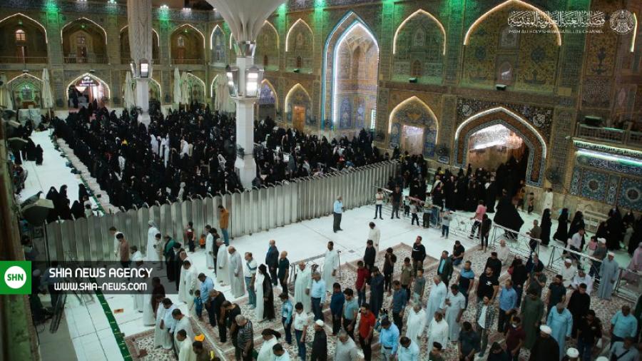 اقامه اولین نماز جماعت در حرم امام علی(ع) پس از توقف به دلیل کرونا +تصاویر اقامه اولین نماز جماعت در حرم امام علی(ع) پس از توقف به دلیل کرونا +تصاویر