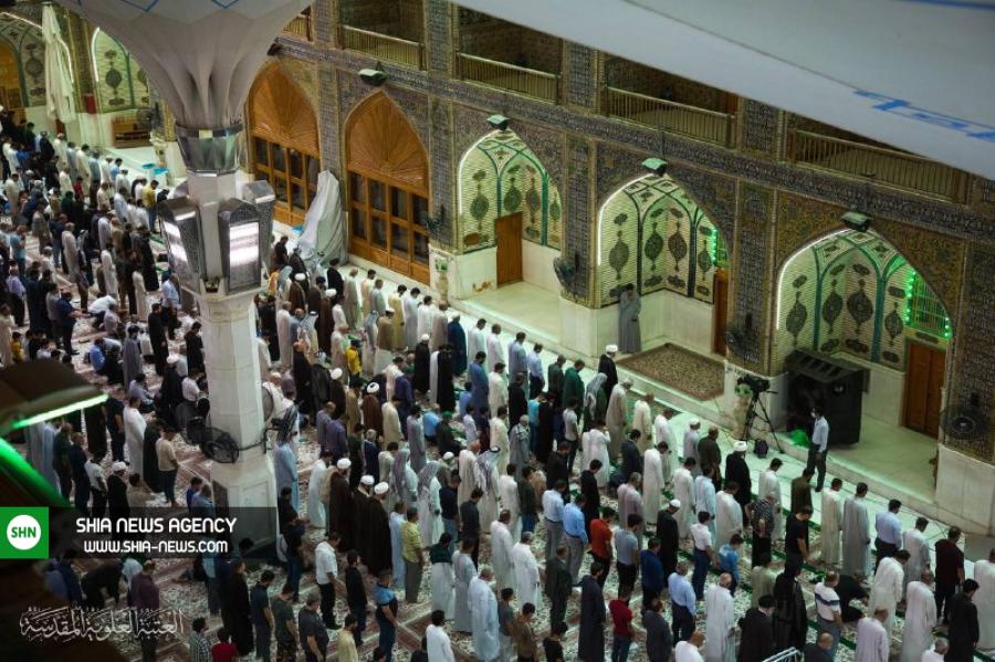 اقامه اولین نماز جماعت در حرم امام علی(ع) پس از توقف به دلیل کرونا +تصاویر اقامه اولین نماز جماعت در حرم امام علی(ع) پس از توقف به دلیل کرونا +تصاویر