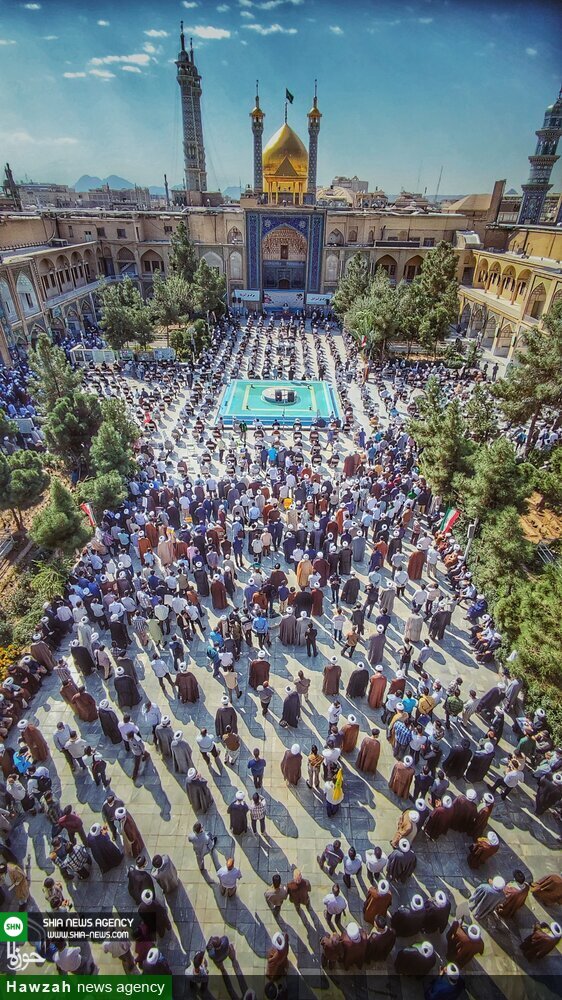 تصاویر/ تجمع طلاب در فیضیه در محکومیت جنایات تروریستی در افغانستان