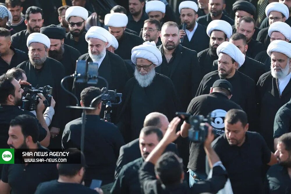 حضور آیتالله بشیر نجفی در پیادهروی اربعین + تصاویر حضور آیتالله بشیر نجفی در پیادهروی اربعین + تصاویر