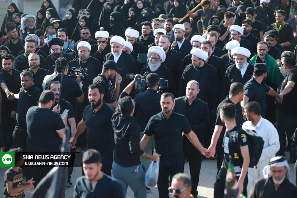 حضور آیتالله بشیر نجفی در پیادهروی اربعین + تصاویر حضور آیتالله بشیر نجفی در پیادهروی اربعین + تصاویر