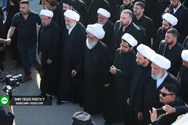 حضور آیتالله بشیر نجفی در پیادهروی اربعین + تصاویر حضور آیتالله بشیر نجفی در پیادهروی اربعین + تصاویر