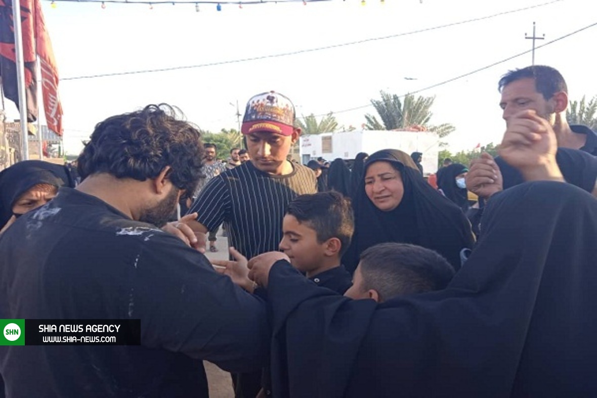 شور کودکان زائر و خادم الحسین(ع) در مراسم اربعین + تصویر