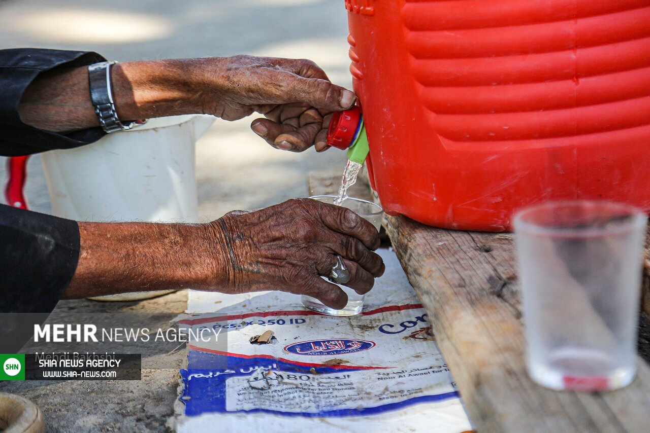 تصاویر/ موکب تک نفره حاج کاظم