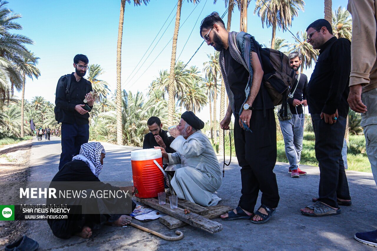 تصاویر/ موکب تک نفره حاج کاظم
