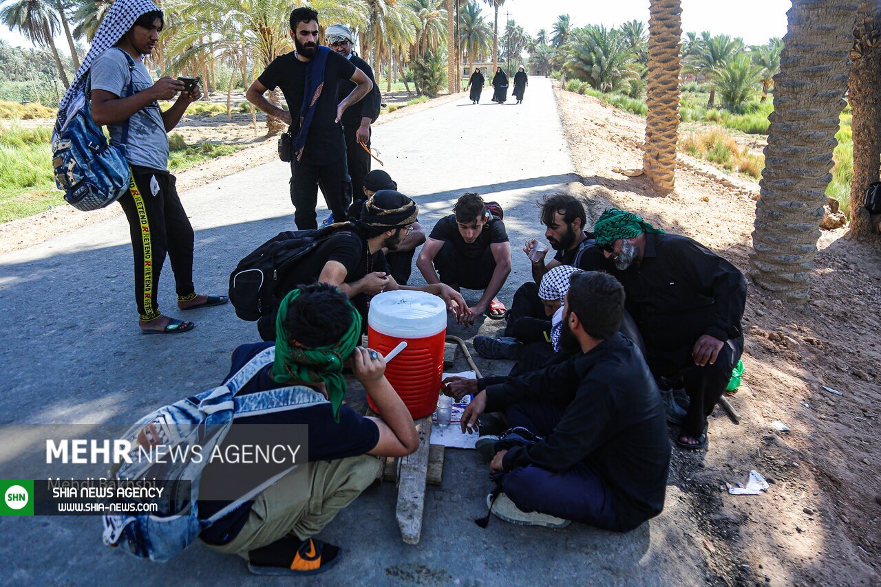 تصاویر/ موکب تک نفره حاج کاظم