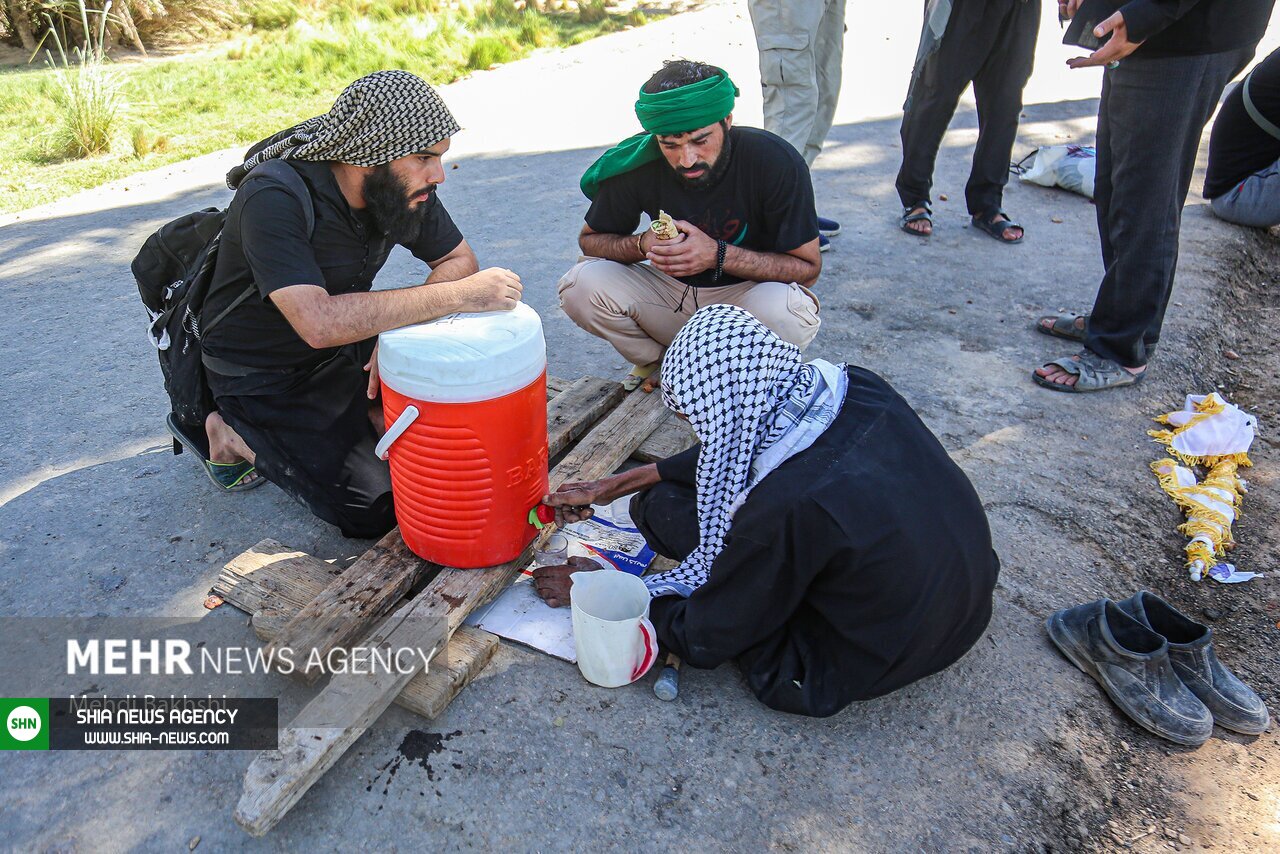 تصاویر/ موکب تک نفره حاج کاظم