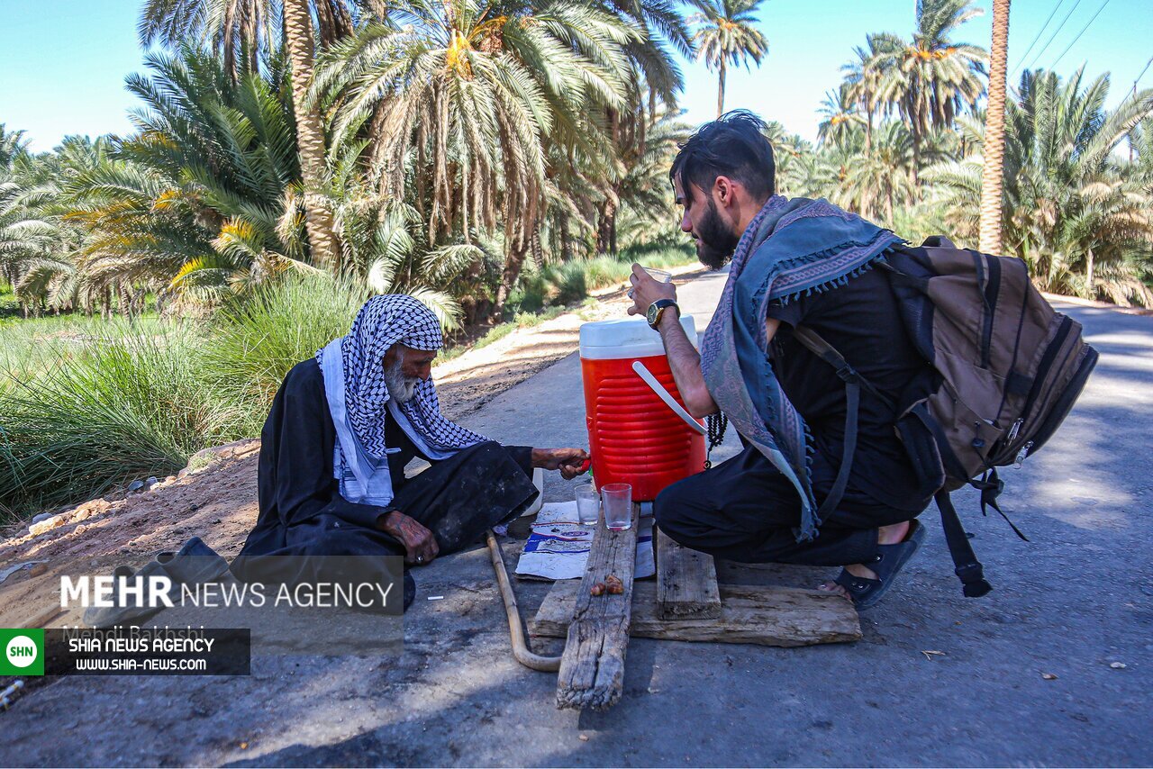 تصاویر/ موکب تک نفره حاج کاظم