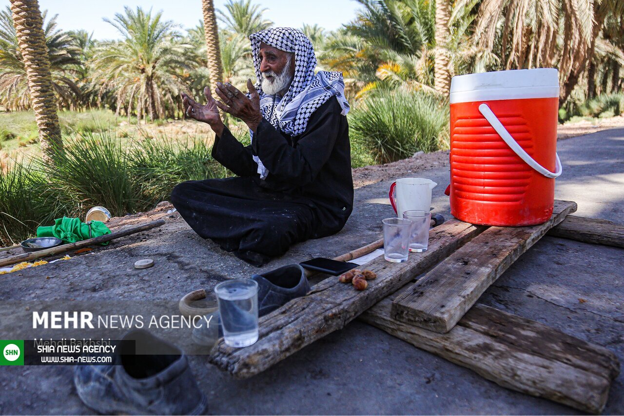 تصاویر/ موکب تک نفره حاج کاظم