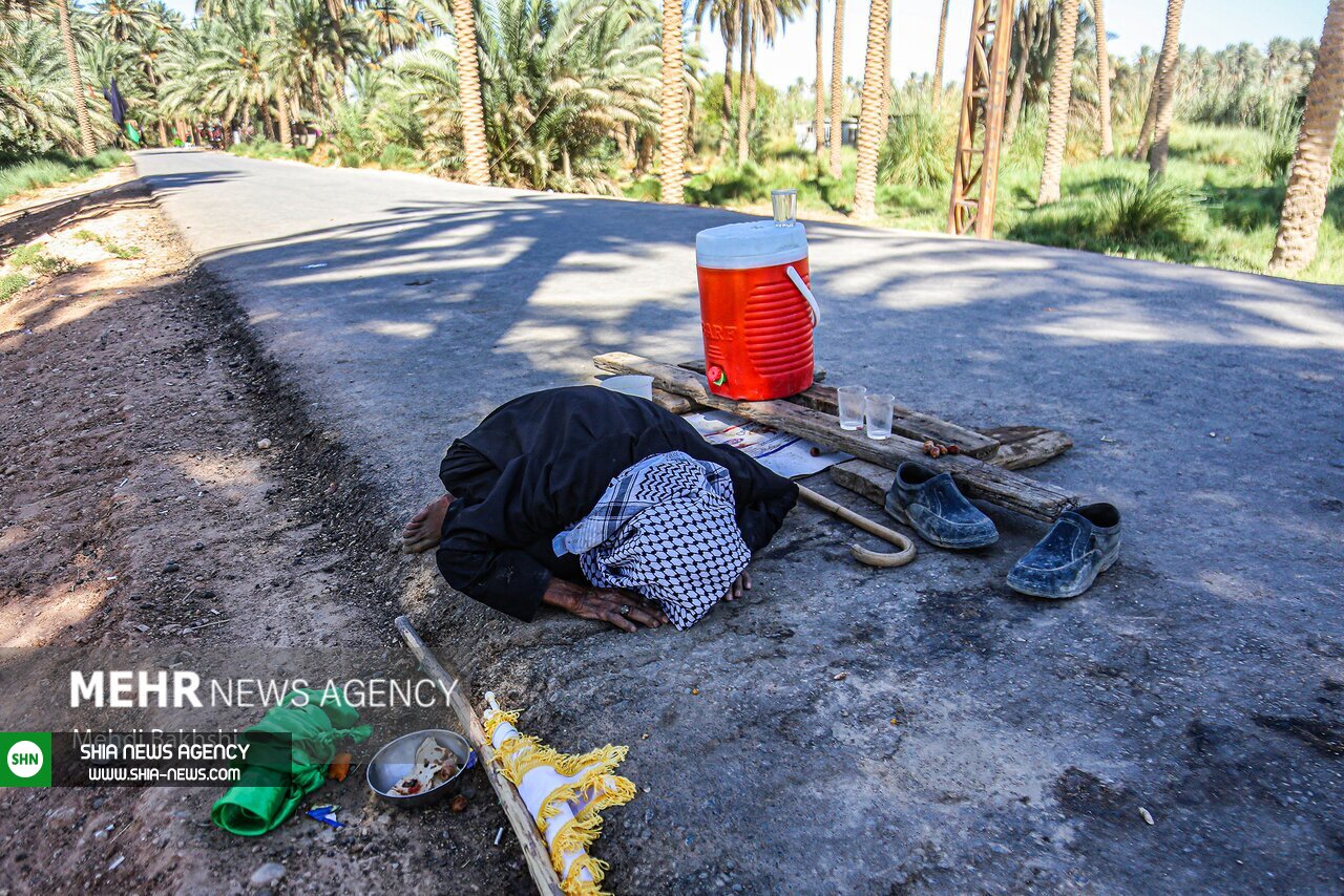 تصاویر/ موکب تک نفره حاج کاظم