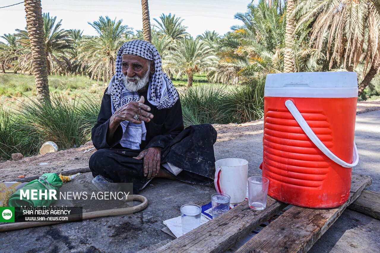 تصاویر/ موکب تک نفره حاج کاظم