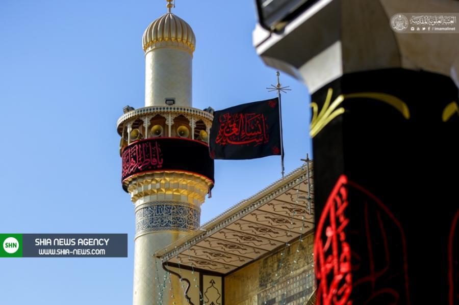 تصاویر اهتزاز پرچم«یا نساء العالمین» بر فراز بارگاه آستان مطهر علوی تصاویر اهتزاز پرچم«یا نساء العالمین» بر فراز بارگاه آستان مطهر علوی