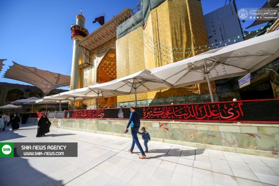 تصاویر اهتزاز پرچم«یا نساء العالمین» بر فراز بارگاه آستان مطهر علوی تصاویر اهتزاز پرچم«یا نساء العالمین» بر فراز بارگاه آستان مطهر علوی