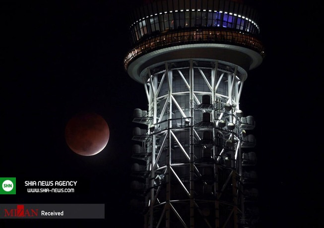 تصاویری از طولانی‌ترین ماه‌گرفتگی جزئی قرن