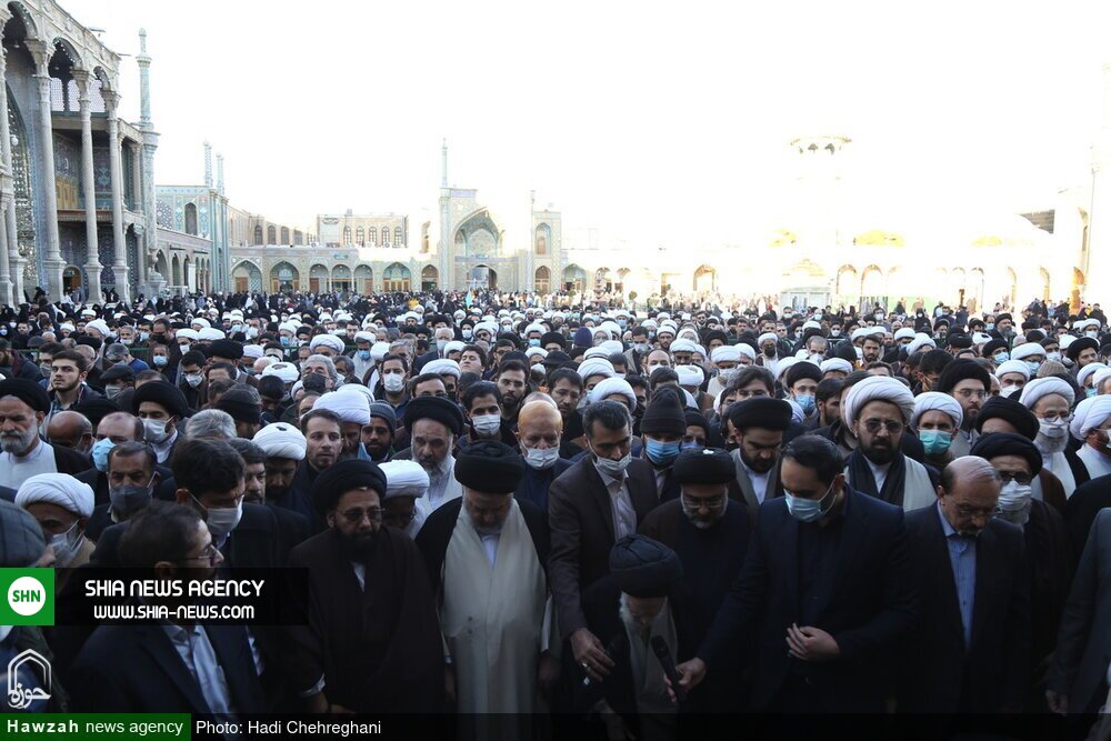 تصاویر / مراسم تشییع پیکر مرحوم آیت الله سید رضی شیرازی در قم تصاویر / مراسم تشییع پیکر مرحوم آیت الله سید رضی شیرازی در قم