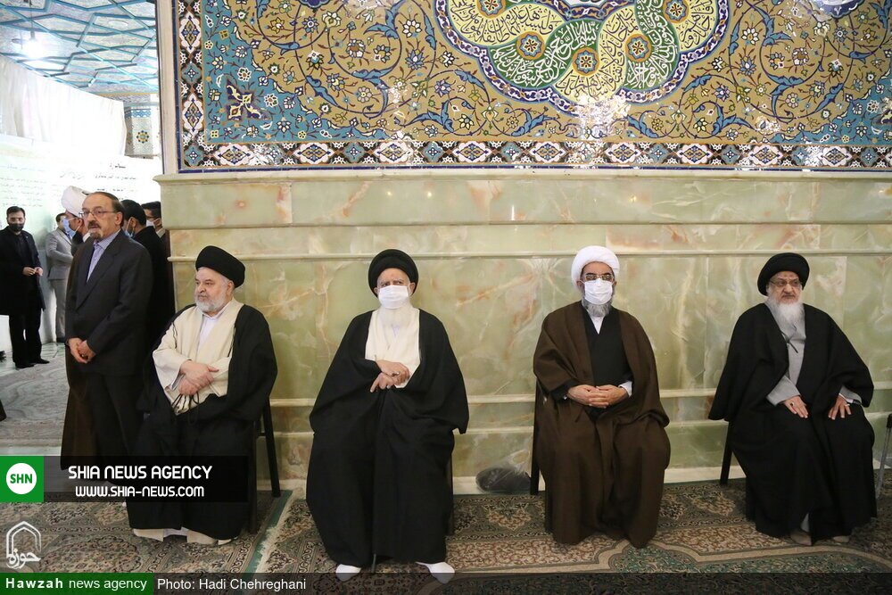 تصاویر / مراسم تشییع پیکر مرحوم آیت الله سید رضی شیرازی در قم تصاویر / مراسم تشییع پیکر مرحوم آیت الله سید رضی شیرازی در قم