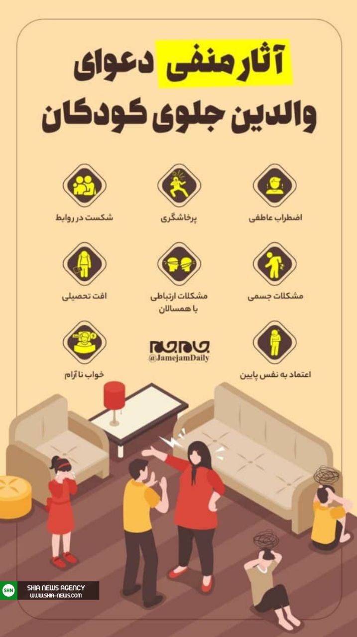 والدین دعوا می کنند، فرزندان آسیب می بینند والدین دعوا می کنند، فرزندان آسیب می بینند