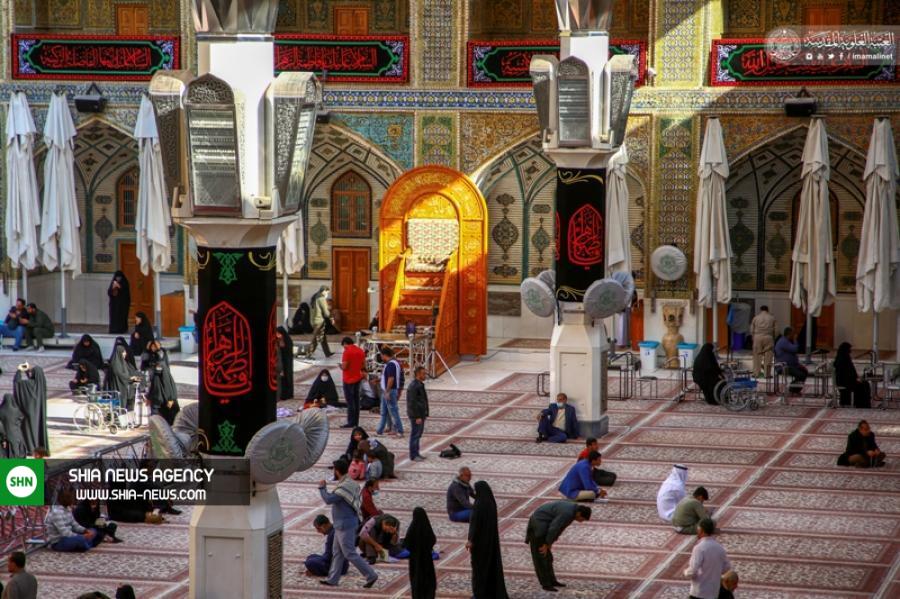 سیاه پوش شدن آستان مطهر علوی به مناسبت ایام فاطمیه+ تصویر سیاه پوش شدن آستان مطهر علوی به مناسبت ایام فاطمیه+ تصویر