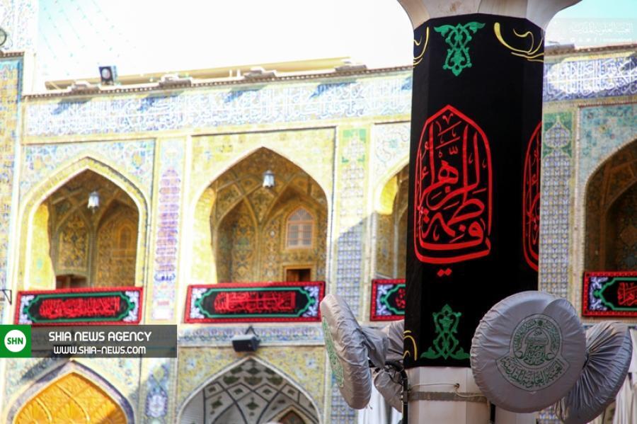 سیاه پوش شدن آستان مطهر علوی به مناسبت ایام فاطمیه+ تصویر سیاه پوش شدن آستان مطهر علوی به مناسبت ایام فاطمیه+ تصویر
