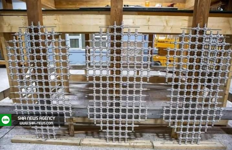 پایان ساخت مشبک&zwnj;های ضریح جدید حرم حضرت زینب(س)